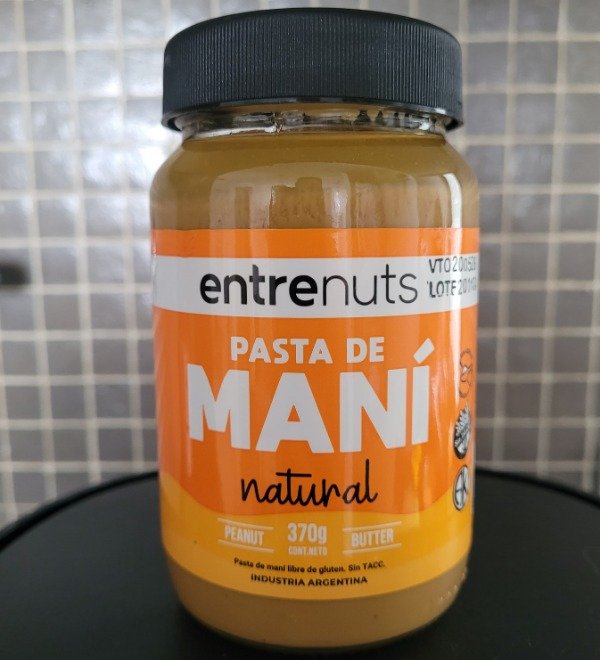 Producto - Pasta de Maní Natural Entrenuts x 370 grs