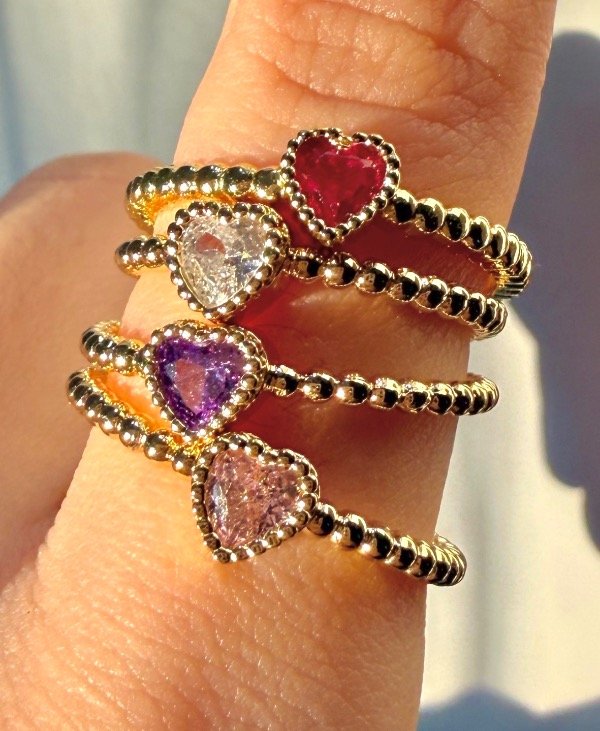 Producto - Anillo Chérie Glow-Enchapado en oro regulable