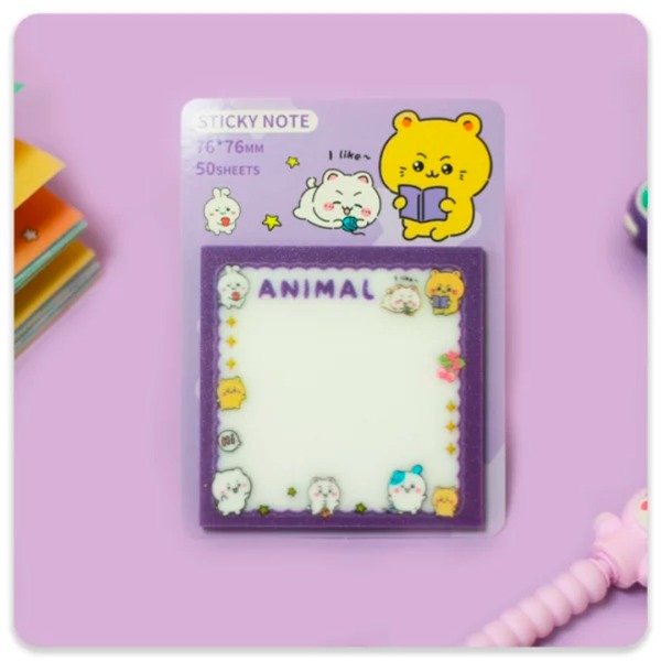 Producto - NOTAS TRANSPARENTES CHIIKAWA (VIOLETA)