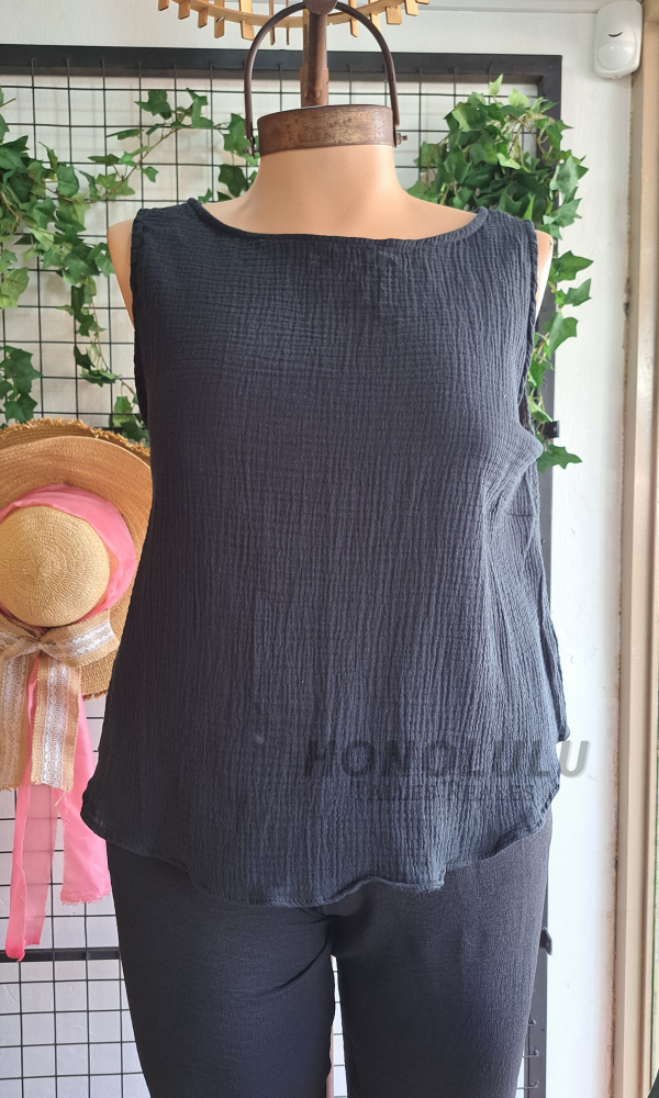 Producto - Musculosa Paz Negro