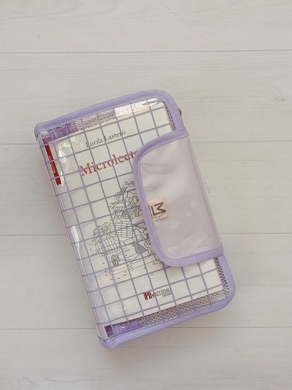 Producto - Cartu Jazmín Pocket lila cuadritos - 1