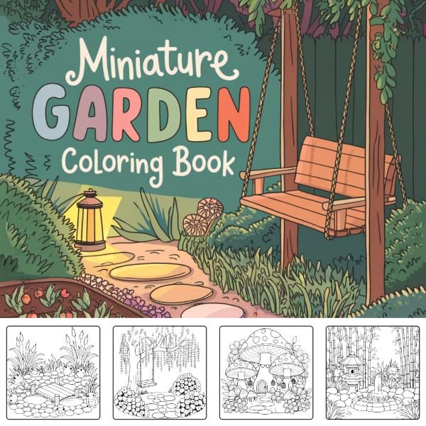 Producto - Jardines en Miniatura - Libro para colorear - LIB20