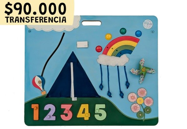 Producto - Tablero Didáctico y Sensorial "Campestre" (opción personalizable)