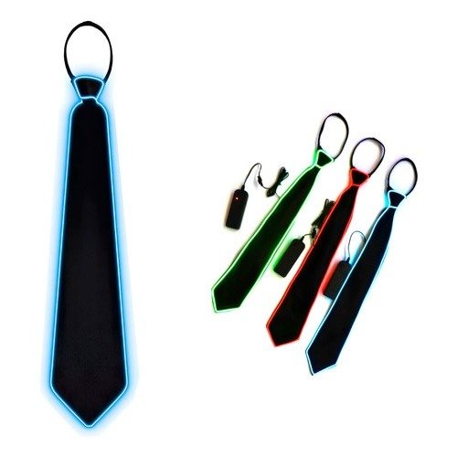 Producto - CORBATA LUMINOSO HILO LED COLORES SURTIDOS PILA AA (NO INCLUIDAS) X 1U