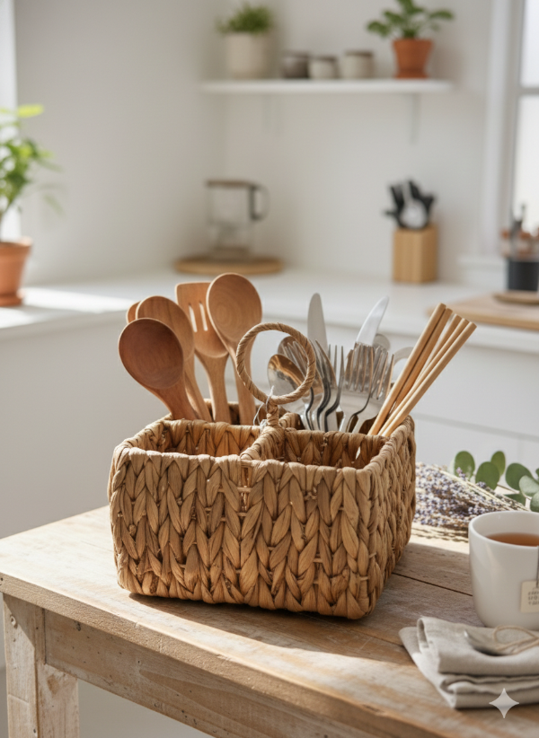 Producto - Organizador de cubiertos fibras naturales