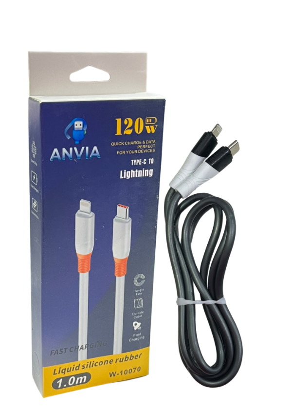 Producto - CABLE 120W C A LIGHTNING ANVIA 10070 #6923441457483
