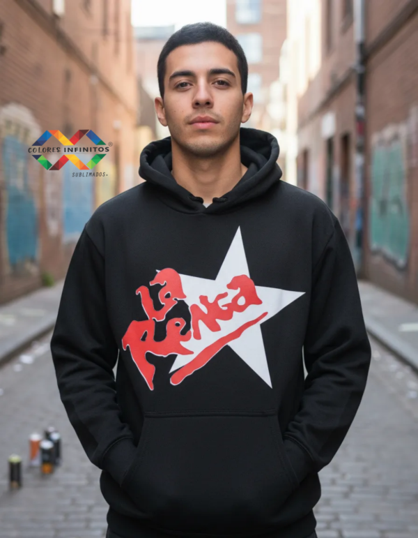 Producto - Buzo Friza LA RENGA - Canguro TALLE XL - 0