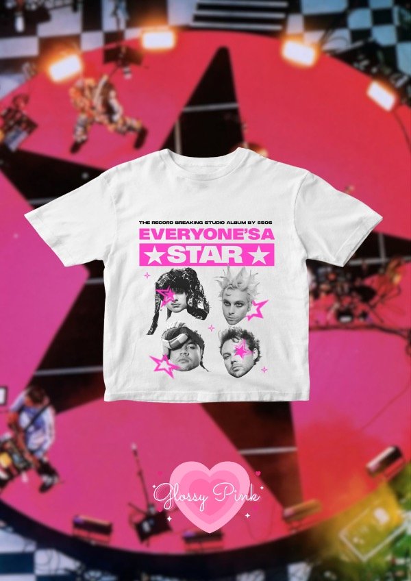 Producto - Baby Tee 5SOS Pink - DTF