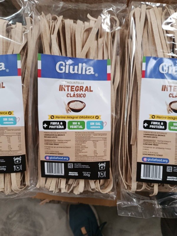 Producto - Fideo Integral Tagliatella Clasico, Giulia x400 grs