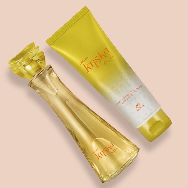 Producto - Regalo Kriska Flores: eau de toilette 100ml + jabón líquido iluminador + bolsa - 1