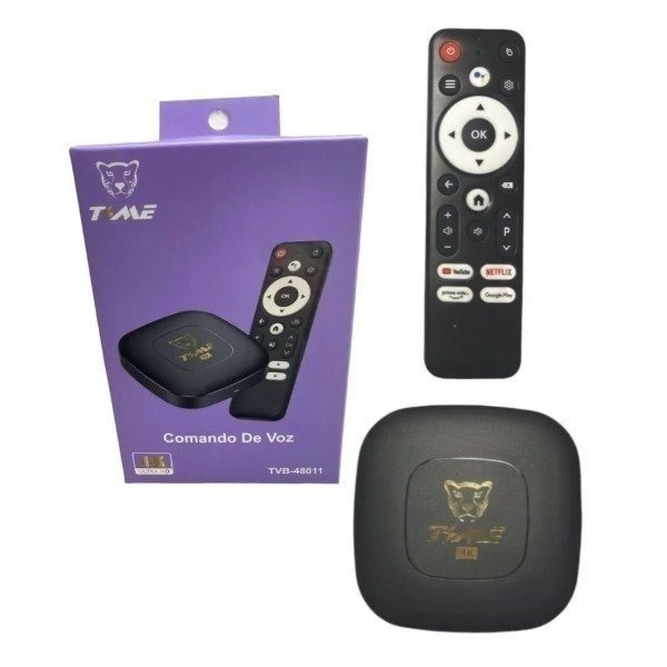 Producto - TV BOX TIME Ultra Slim Android TV 2GB RAM +16GB + ASISTENTE DE VOZ