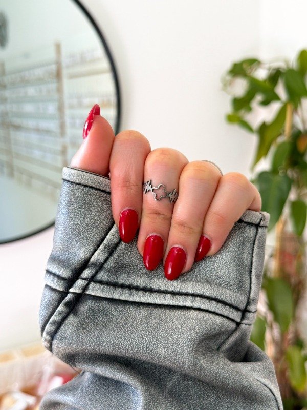 Producto - Anillo acero quirúrgico cruz calada