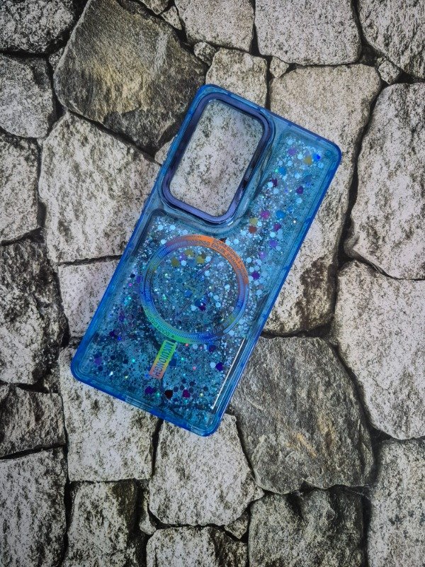 Producto - Bumper brillantina MagSafe Samsung S25 Ultra azul