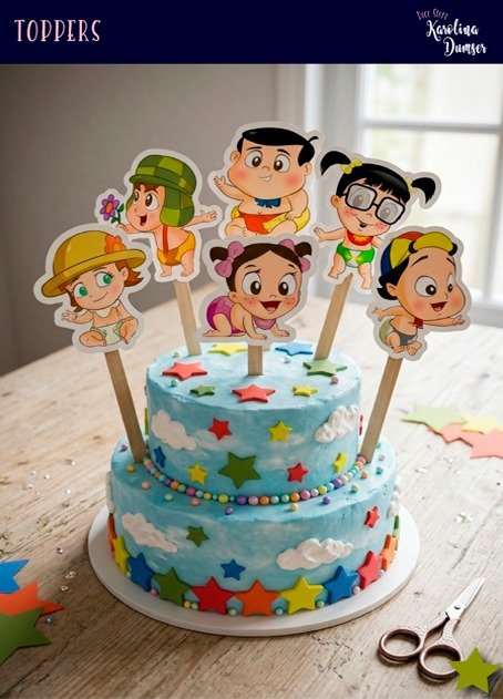 Producto - Cake Topper El Chavo Baby Imprimible. Figuras Adorno
