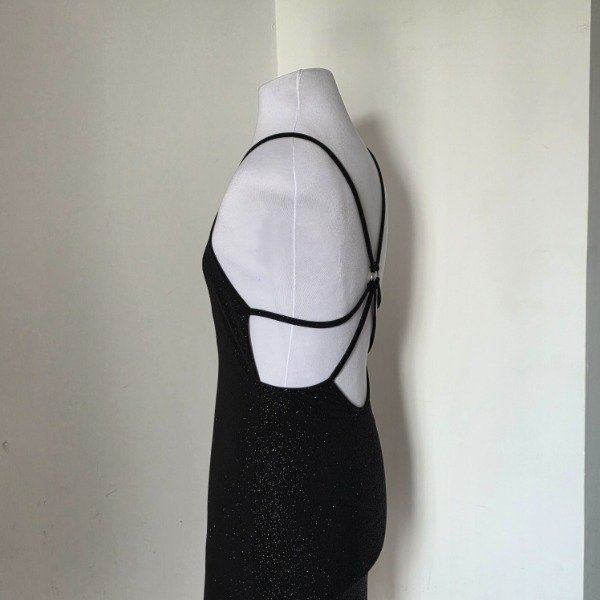 Producto - Vestido con glitter espalda descubierta Negro S/M