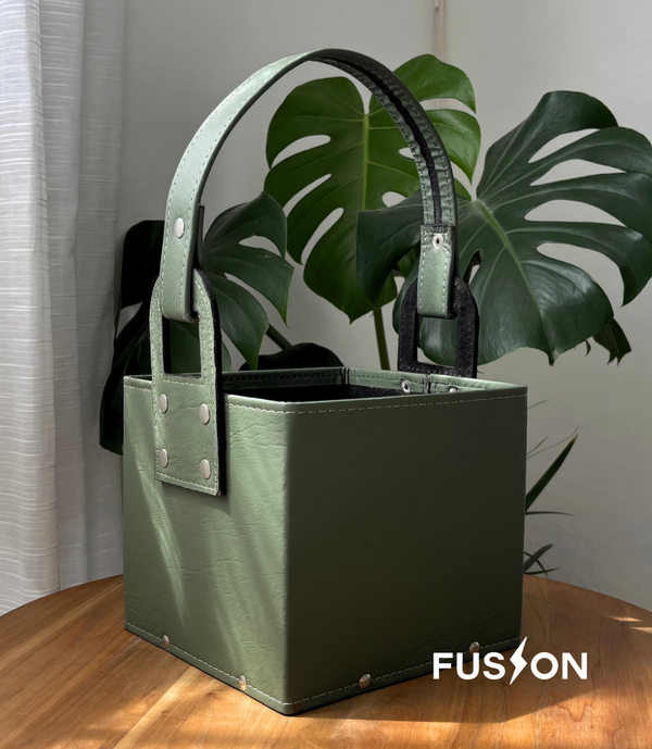 Producto - Canasta Matera Símil Cuero Personalizada