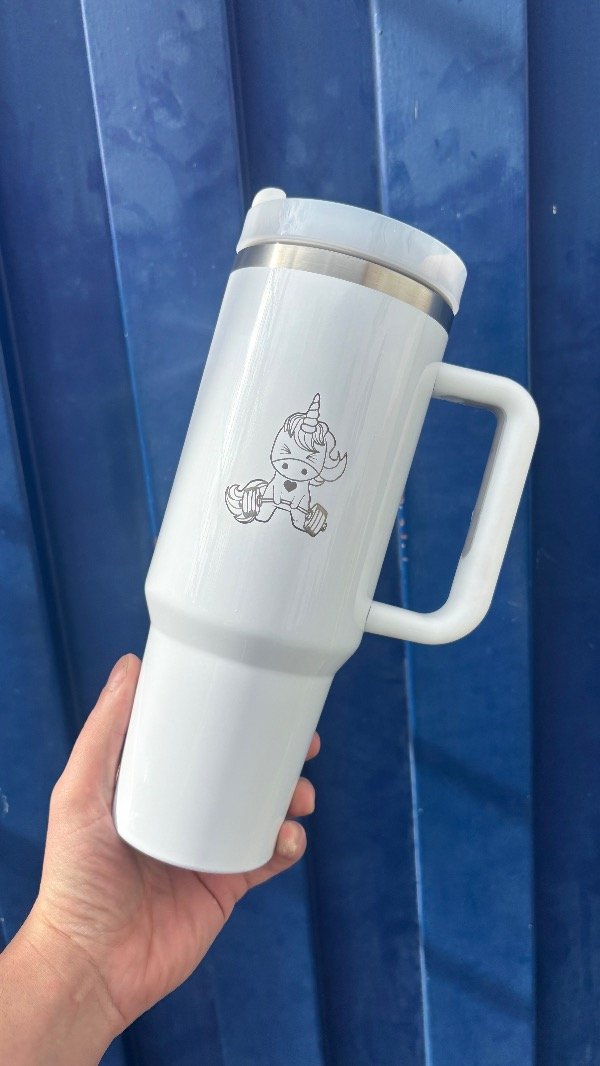 Producto - Vaso unicorn lifting + llavero kettlebell