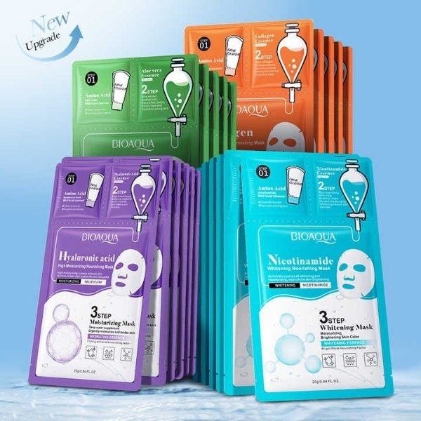 Producto - Mascarilla facial tres pasos  Bioaqua