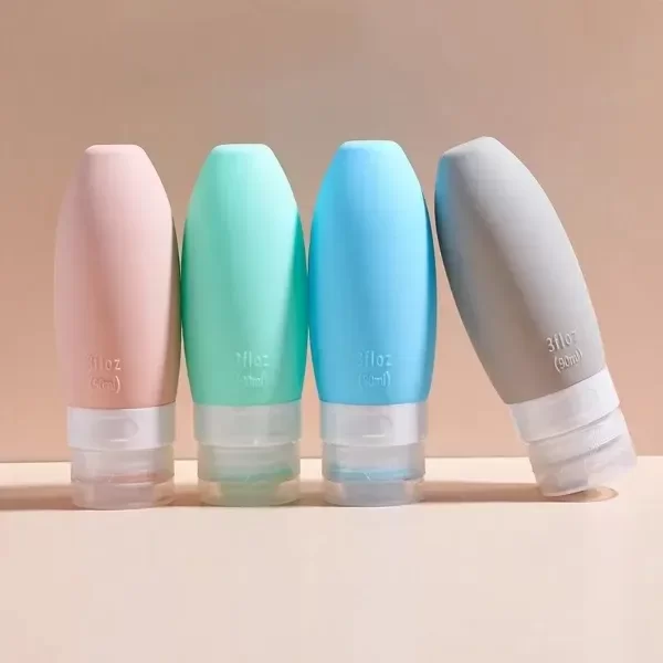 Producto - SET X4 BOTELLITAS/ENVASES DE VIAJE DE SILICONA