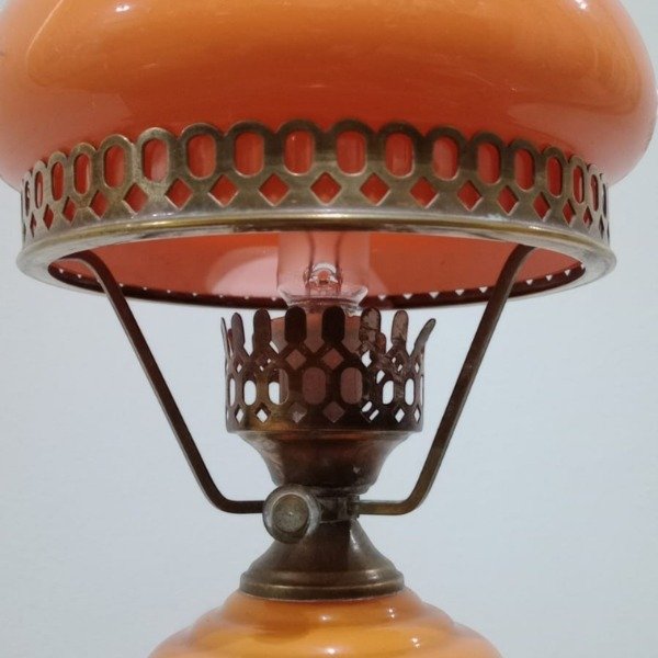 Producto - Lámpara de mesa Estilo Quinqué Naranja - 2