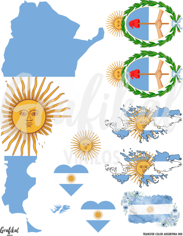 Producto - Transfer Color Argentina 008