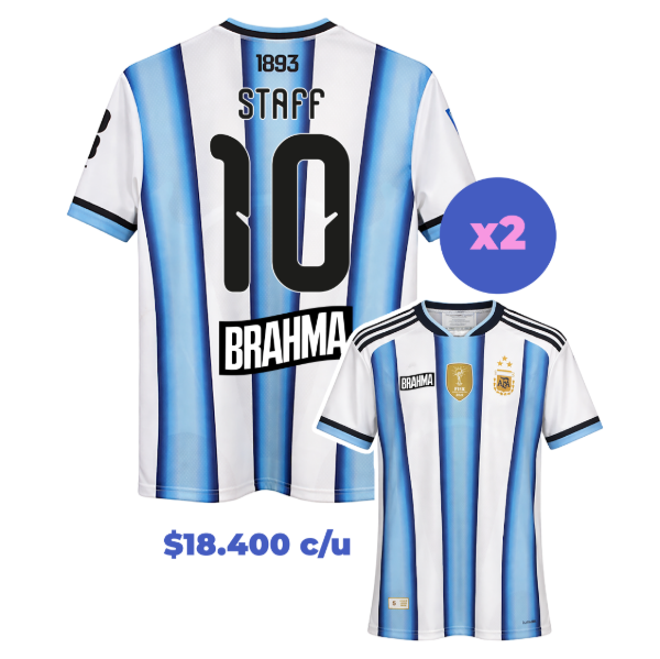 Producto - 2 Camisetas Argentina personalizadas