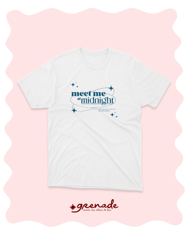 Remera "meet me at midnight"