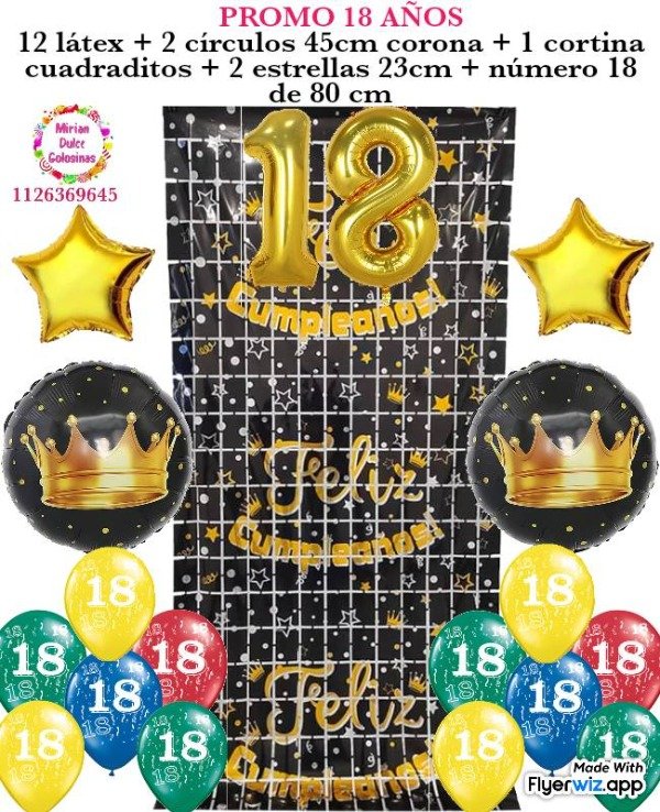 Producto - Promo globo 18 años