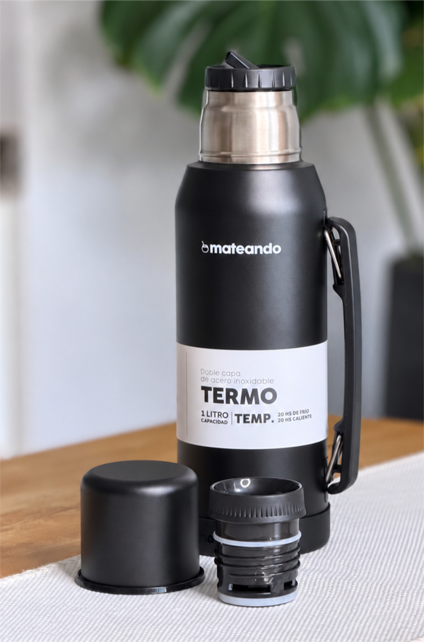 Producto - TERMO MATEANDO CLASSIC 1LT. - NEGRO - 0