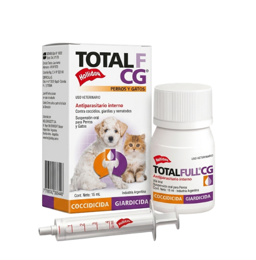 Producto - Antiparasitario Interno total full CG para perros y gatos - 0