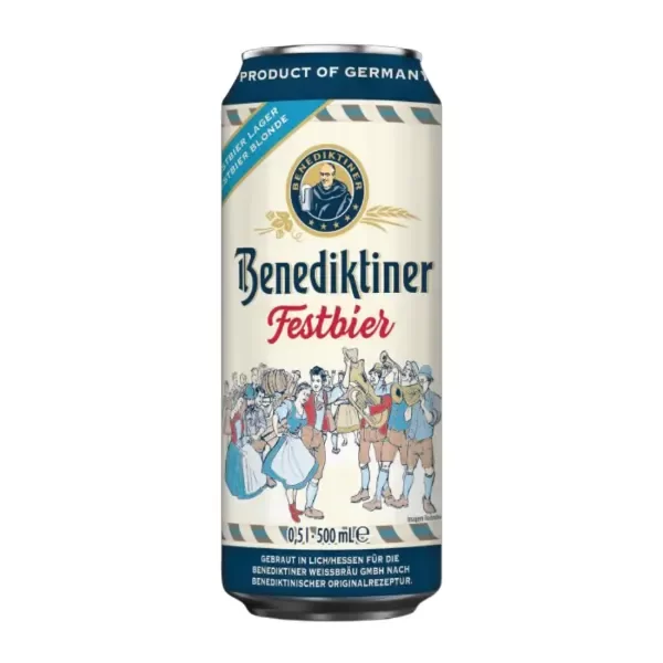Producto - Benediktiner Festbier Lata 500 ml Cerveza Importada