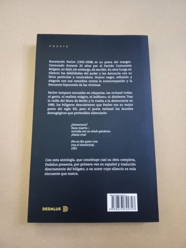 Producto - Asesinato de un hombre dormido - Konstatín Pavlov - Dedalus 2022 - 1