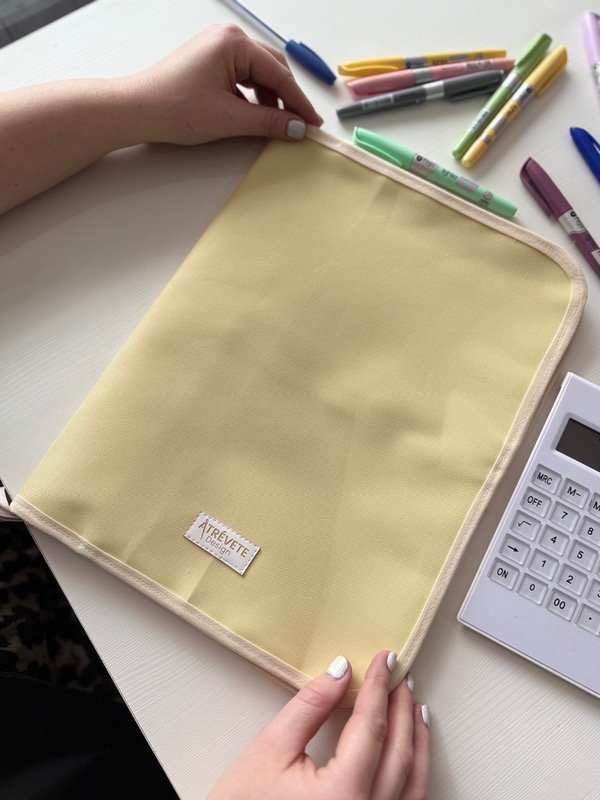 Producto - Organizador A4 - Amarillo pastel