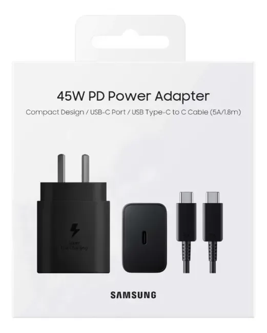 Producto - Cargador Samsung + Cable USB-C a C Original (45W)