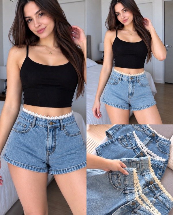 Producto - LINEA EMY Short con puntilla - 1