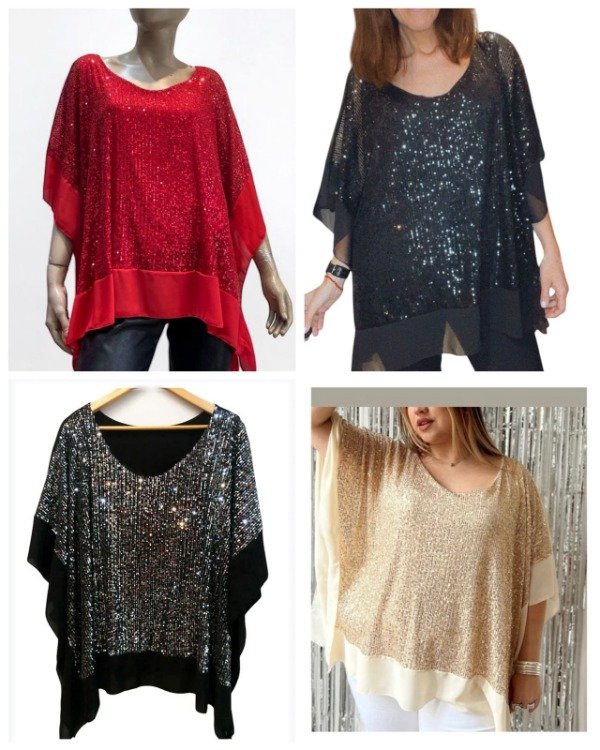 Producto - Blusa Premium Gasa Lentejuelas Amplia Universal  65.000 TRANSF Envio GRATIS