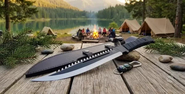 Producto - Machete Tactico Funda Supervivencia, Caza, Pesca, Camping - 1
