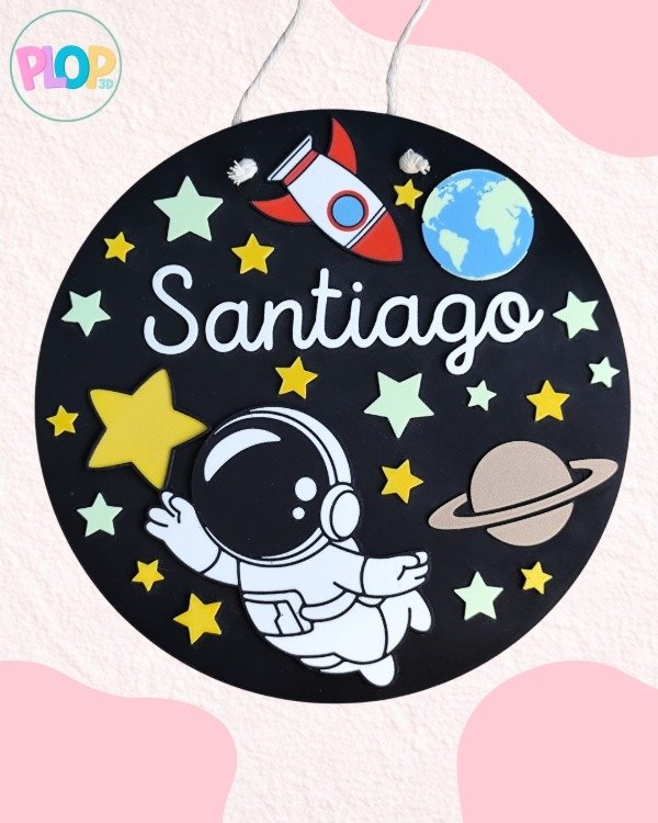 Producto - Cartel de nacimiento Astronauta