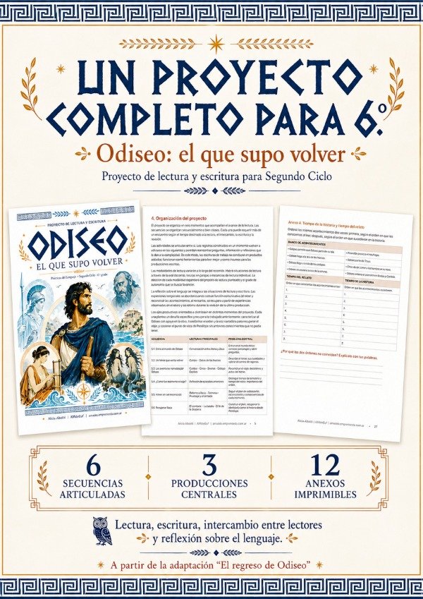 Producto - Lectura EL REGRESO DE ODISEO (Sexto Grado, Segundo Ciclo) - 1