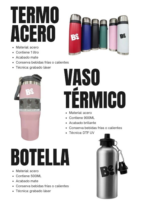 Producto - TERMOS, VASO Y BOTELLA