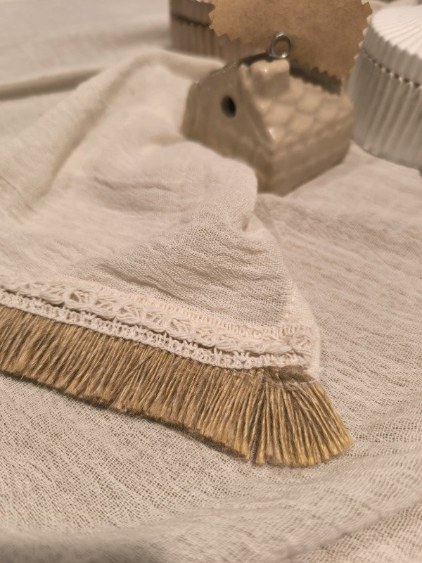 Producto - Textiles / Camino de Mesa Natural / M: 2.60 mts x 53 cm