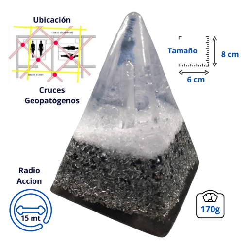 Producto - Pirámide Aurea Chica Cristal de Cuarzo