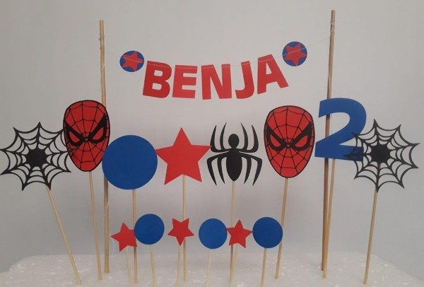 Producto - Toppers Hombre Araña (x 18unid)