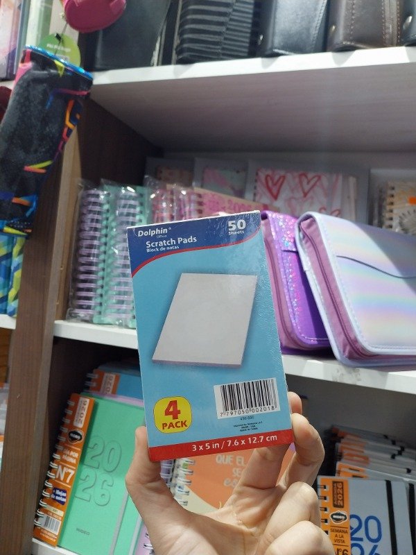 Producto - Block de Notas 7.6 x12.7 50 hojas x4