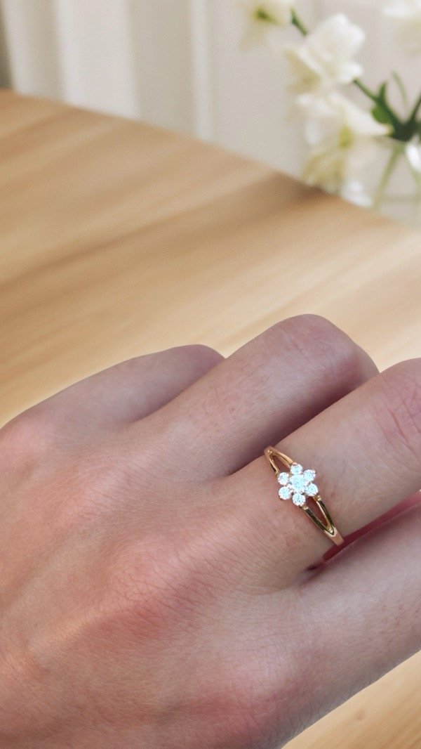 Producto - Anillo roseta ORO 18K