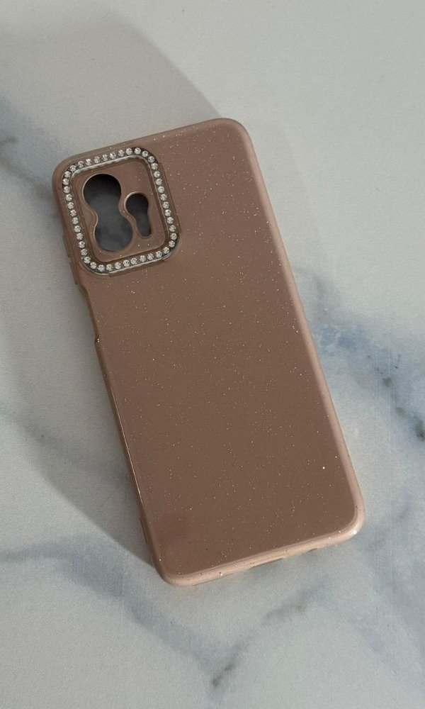 Producto - Funda camara strass moto G13 - G23 marrón