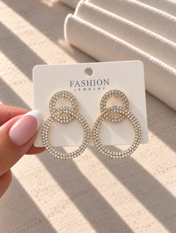 Producto - AROS DORADOS CON CUBICS 1561 - 1