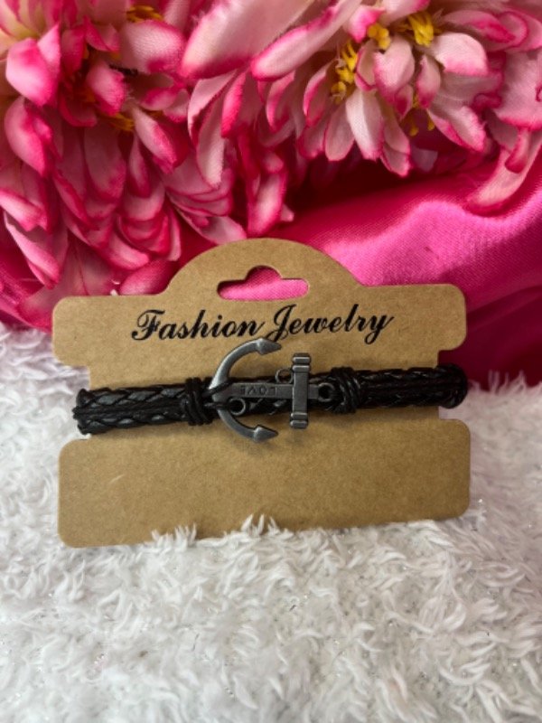 Producto - Pulsera de cuero negro simple-Diferentes modelos - 4