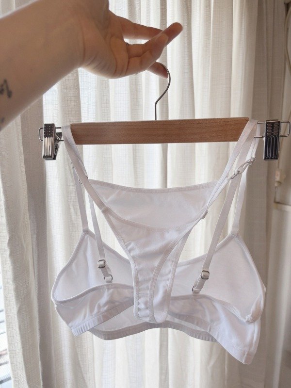 Producto - Conjunto basico de algodon blanco Caury - 1