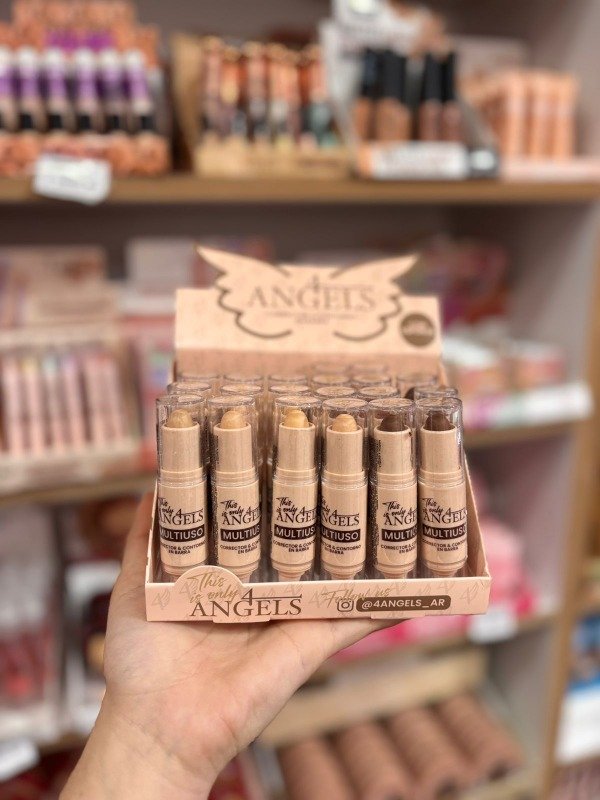 Producto - Corrector y contorno en Stick con esponja 4angels - 1